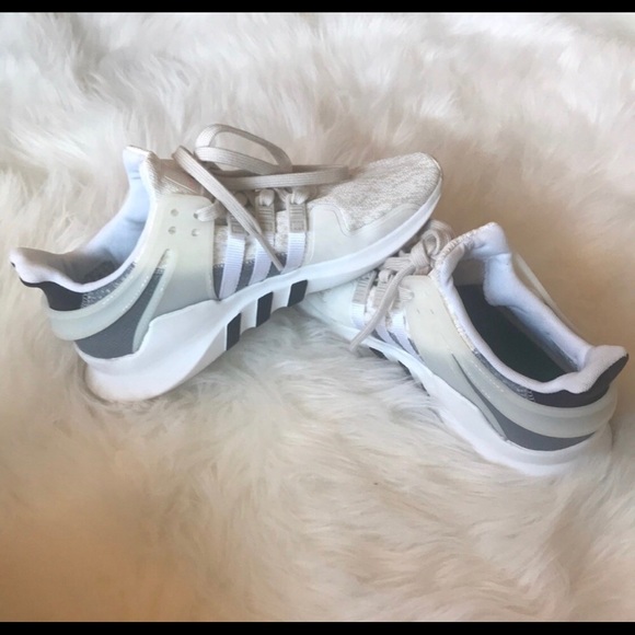 Womens White EQT Adidas size 6.5 - Picture 3 of 5